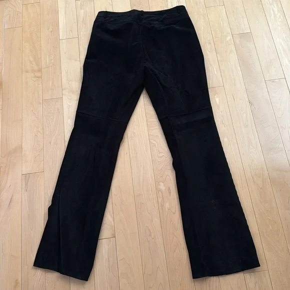 Women's Seude Boot Cut Pants in BLACK - Picture 3 of 8